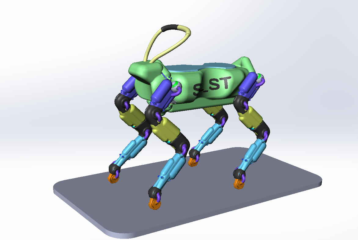 SL_ST载人四足机器狗 STEP格式